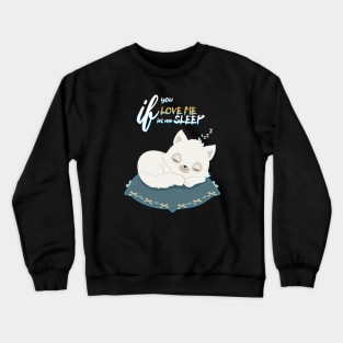 Cute Sleepy Cat Crewneck Sweatshirt